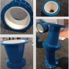 Weldable ceramic tile lined pipe