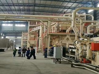 Production line of Melamine particle board