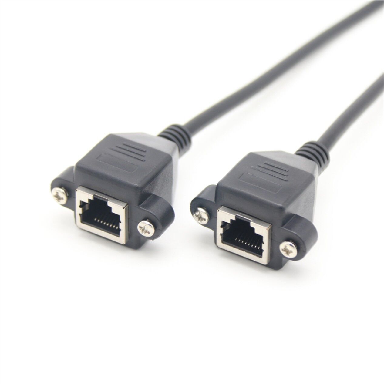 With locking Screw RJ45 Female LAN Network Cat5e Cable