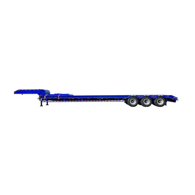 3 Axles 80 Tons Low Bed Truck Semi Trailer Shandong Zonghui Machinery