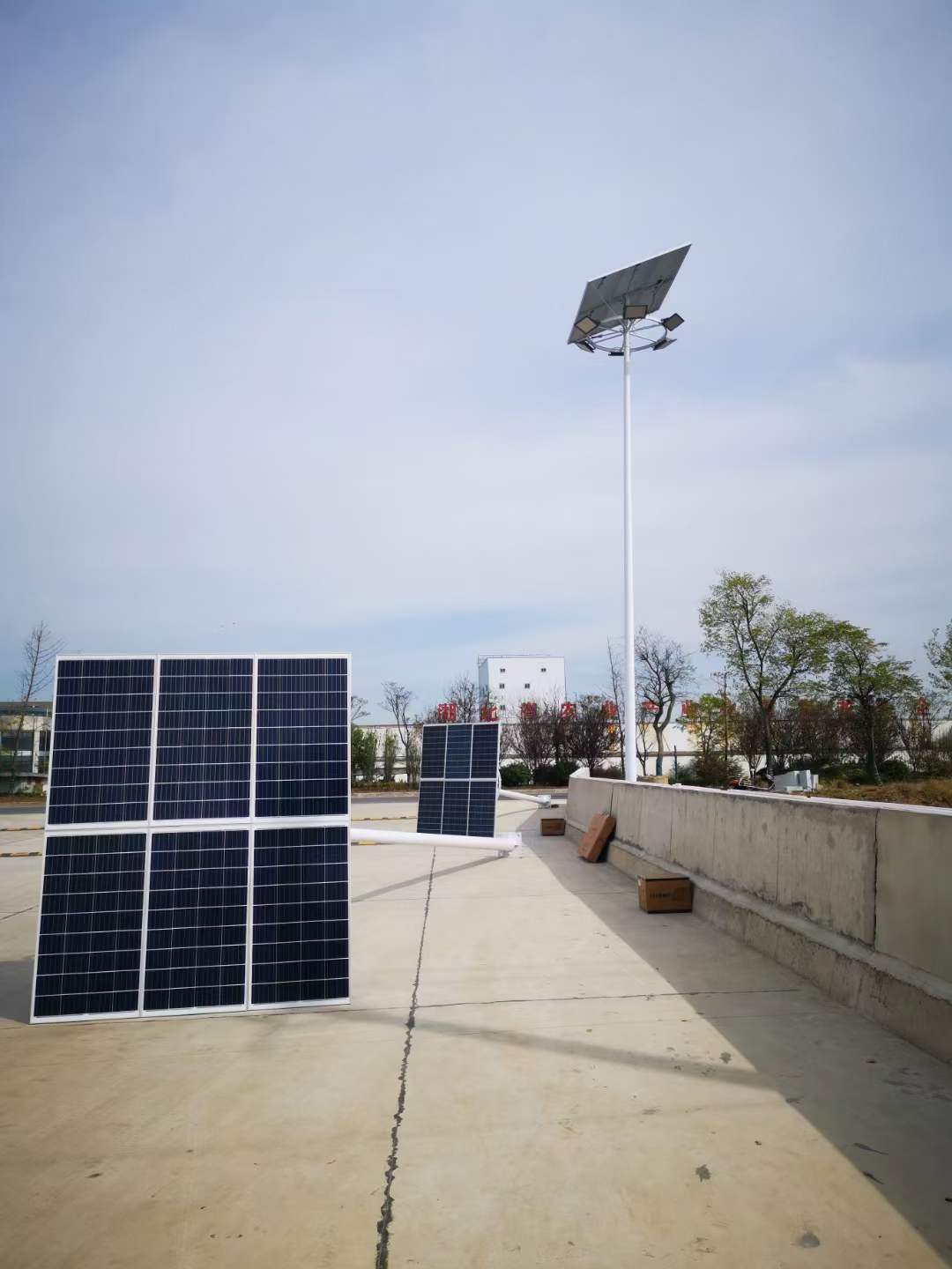 4ee4144aaf6447e2698983f74179de8 Solar pole lighting outdoor lighting — Baifu project view 4