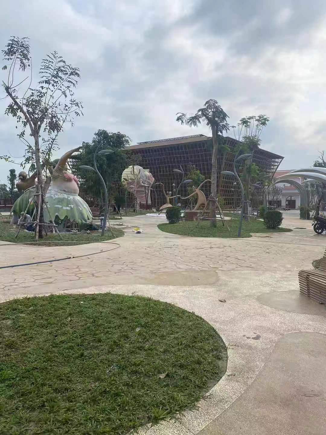 Decorative lighting in Vietnam — Baifu project site view 7