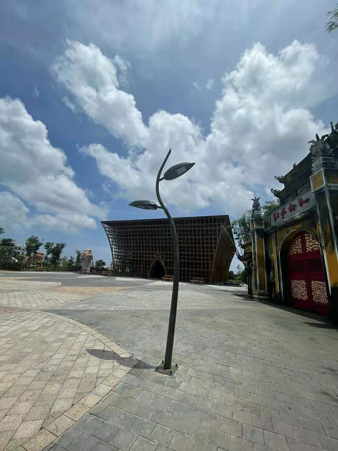 Decorative lighting in Vietnam — Baifu project site view 1