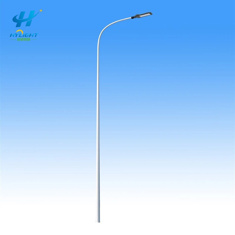 direct burial light pole for embedded road lighting installation