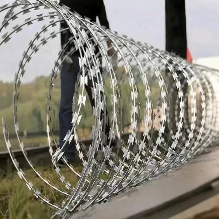 Galvanized Razor Wire | 246 ft. Barbed Wire for Garden Fence