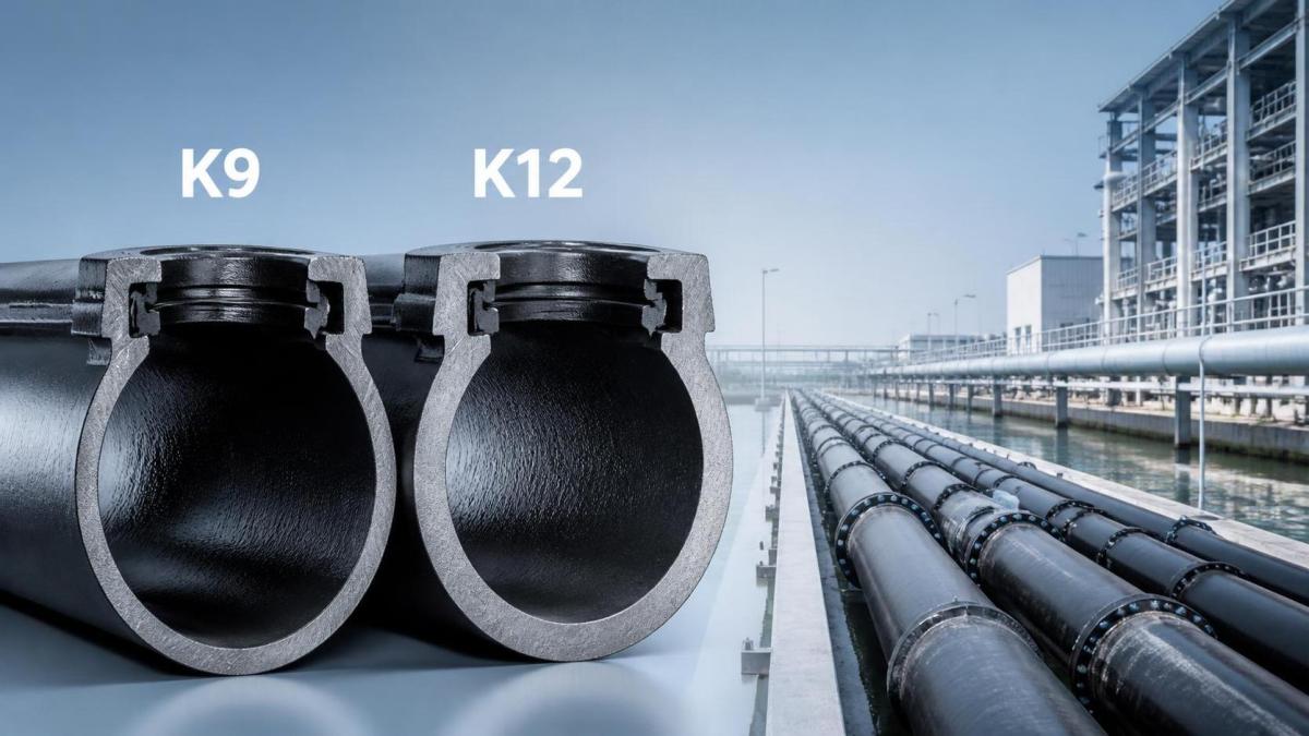 Différence entre les tuyaux en fonte ductile K9 et K12