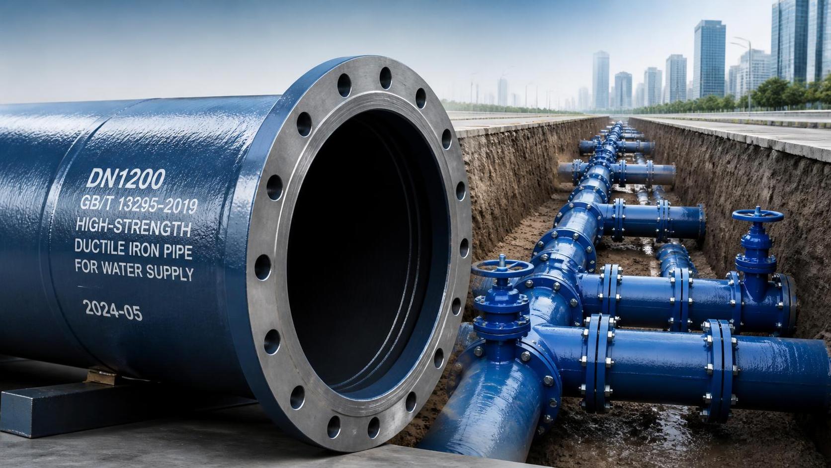 Tuyau d’adduction d’eau en fonte ductile : garantir une eau potable municipale sûre et fiable