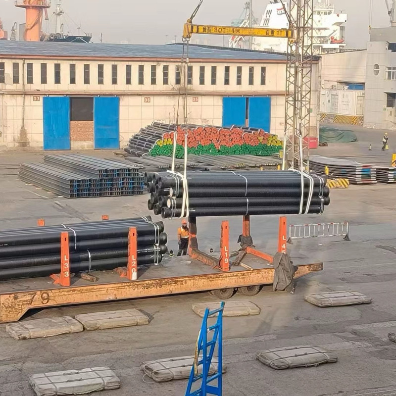 Export von Rohren aus duktilem Gusseisen ISO2531 & EN545