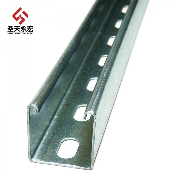 Slotted Unistrut Channel Galvanized Steel Strut C Channel for Solar Mounting, Electrical, HVAC & Structural Support Systems
