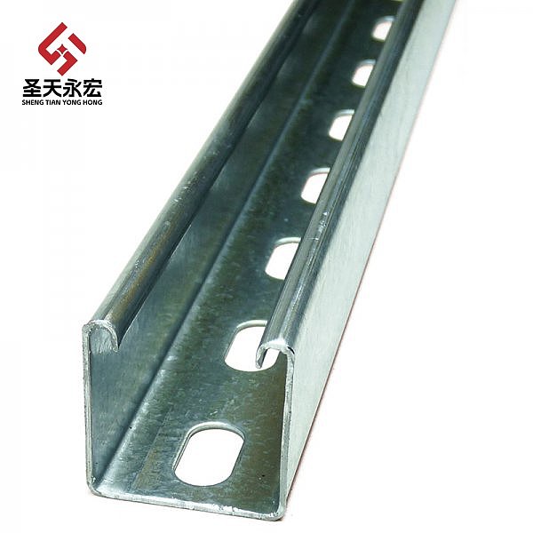 Slotted Unistrut Channel Galvanized Steel Strut C Channel for Solar Mounting, Electrical, HVAC & Structural Support Systems