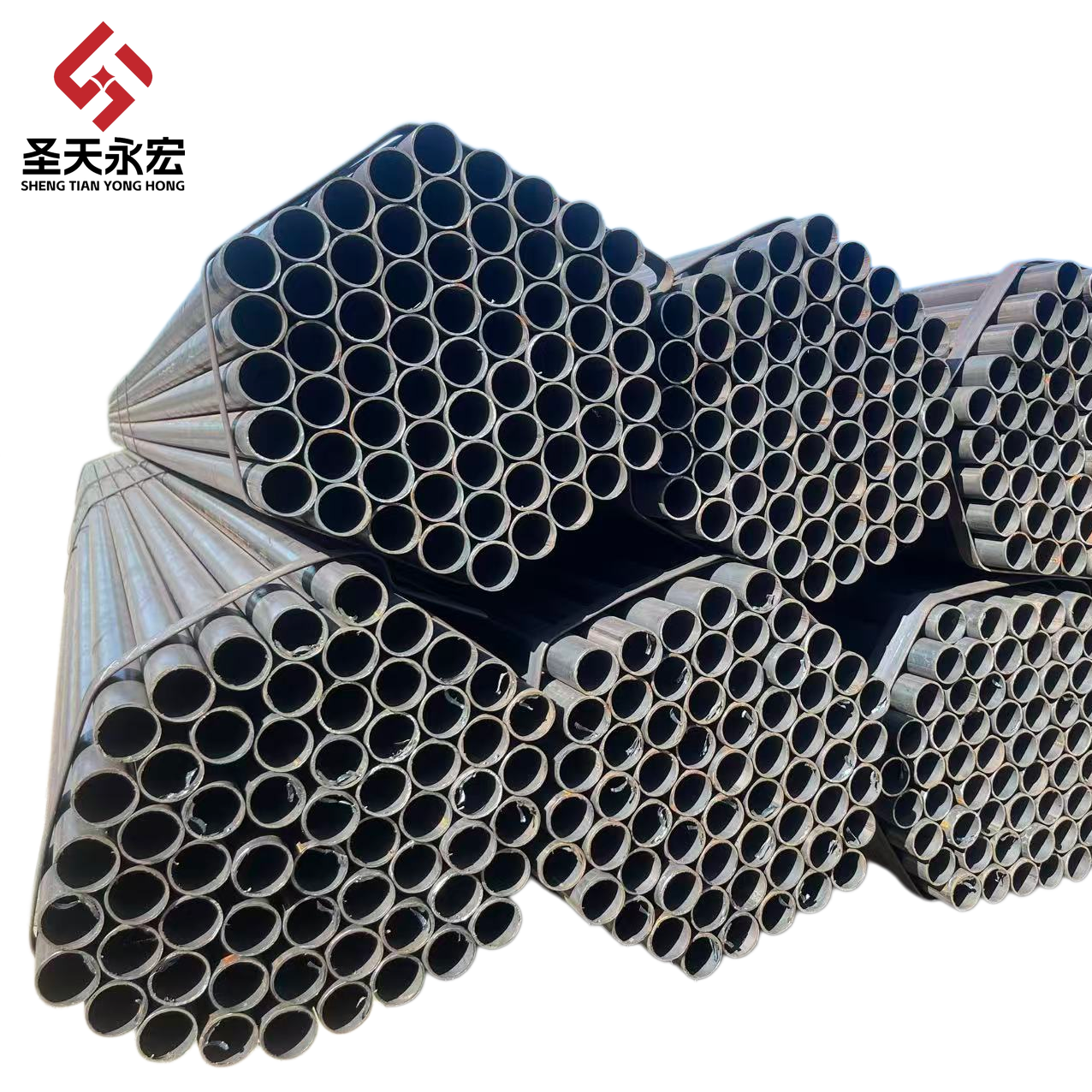 S235JR ERW Black Round Steel Pipe