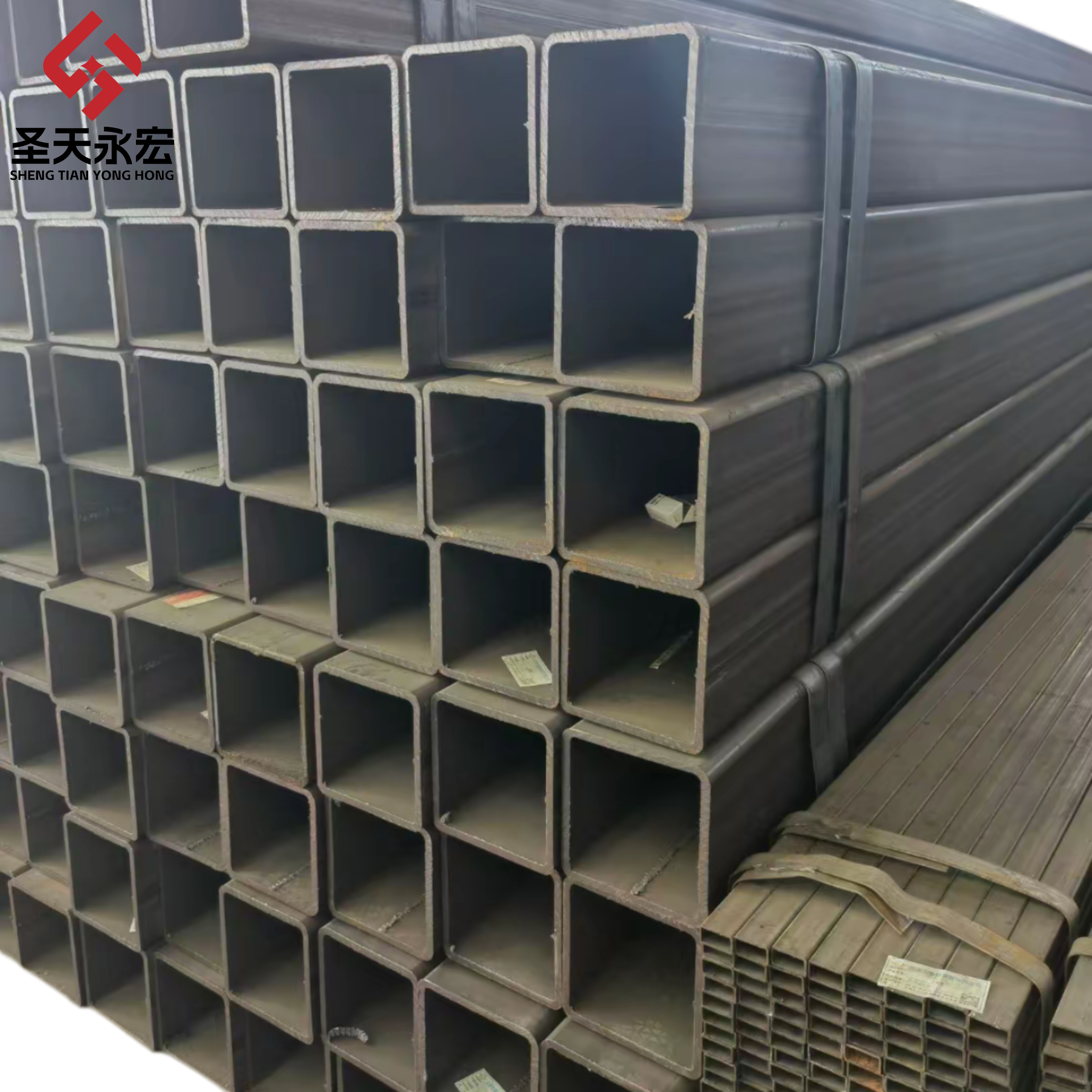 Q355 Black Rectangular Steel Tube