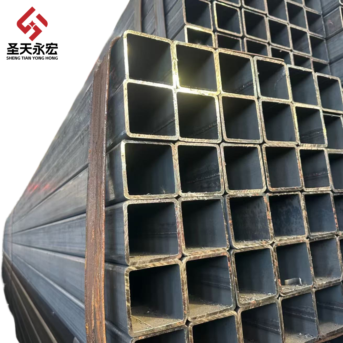 Q355 Black Rectangular Steel Tube