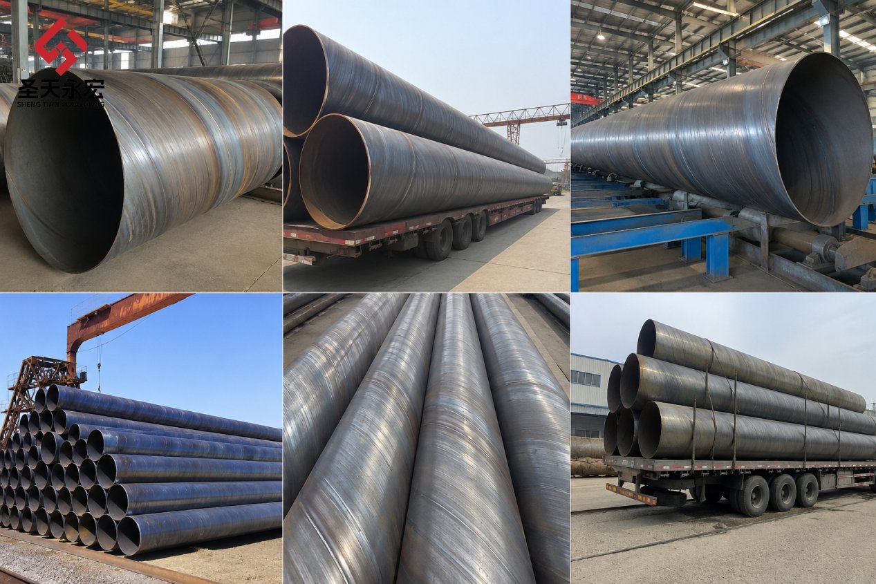 SSAW详情2 Black Spiral Welded Steel Pipe