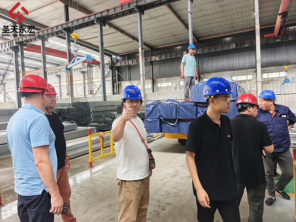 Polish Customers Visit Our Steel Pipe Factory for Business Cooperation