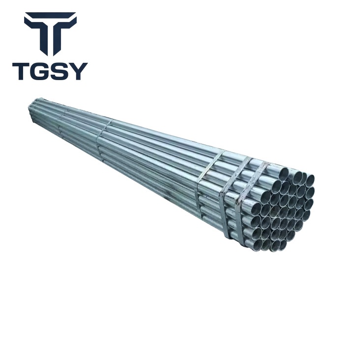DX51D Galvanized Steel Round Pipe
