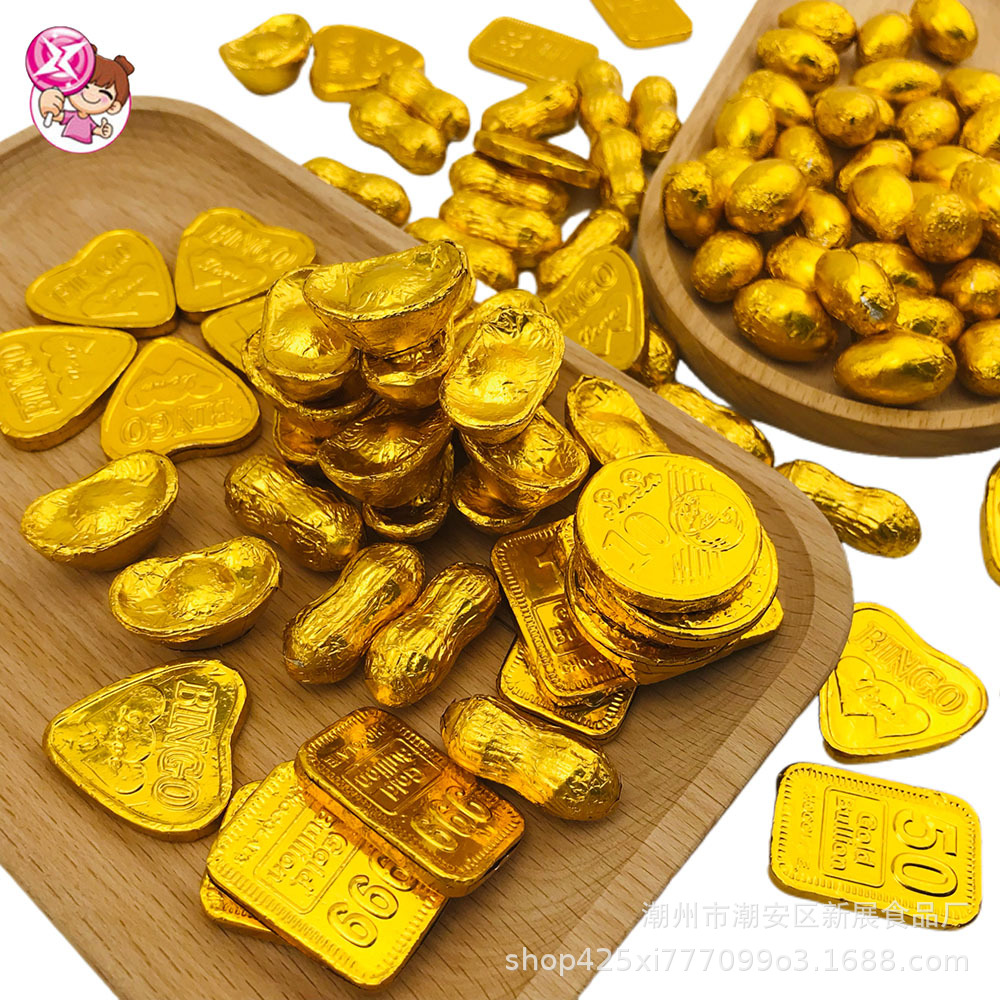 gold coin chocolate