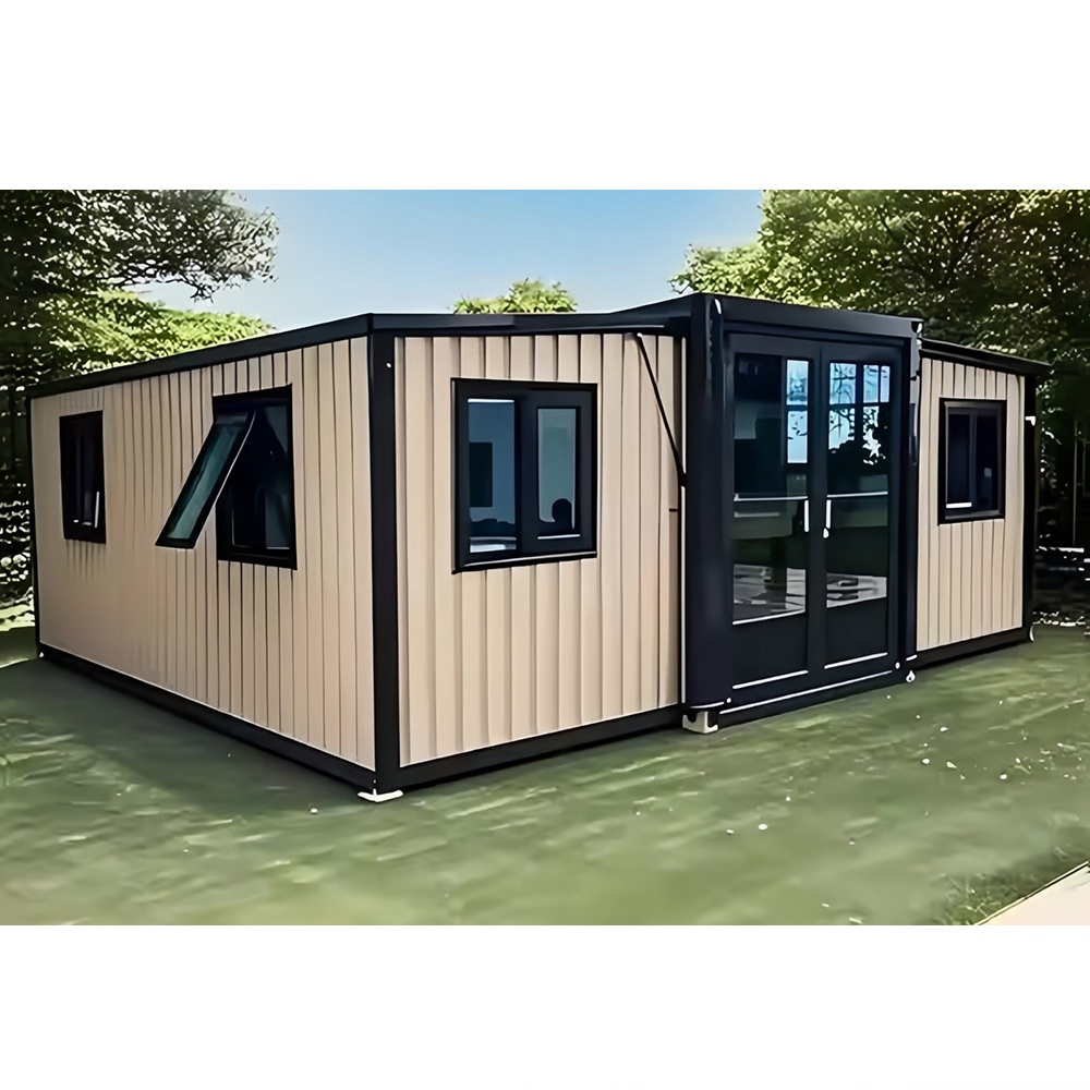 Double winged expandable house