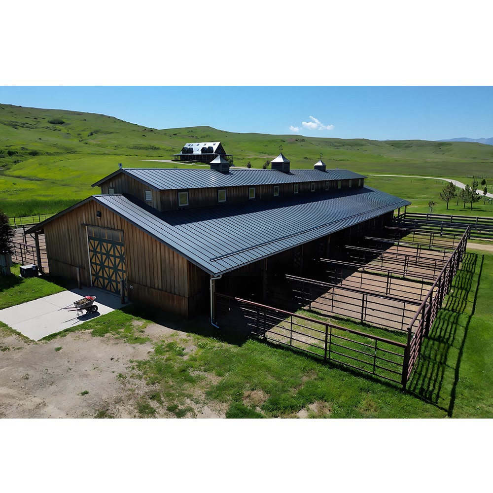 Steel structure farmhouse & livestock shed