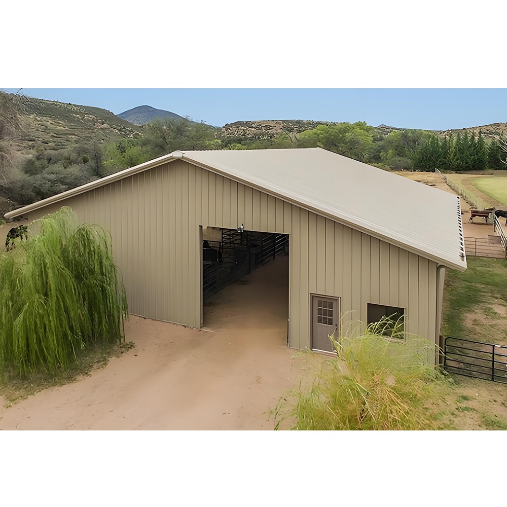 Steel structure farmhouse & livestock shed