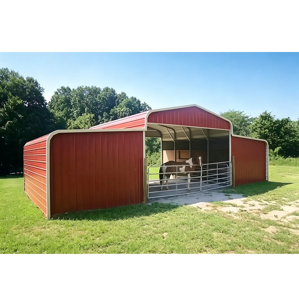 Steel structure farmhouse & livestock shed