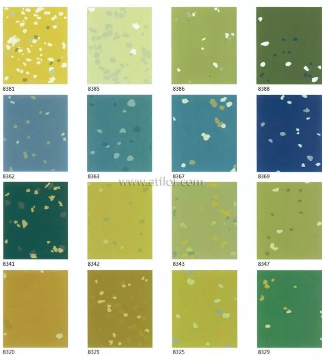 Multi-color Cloud Pattern Rubber Floor