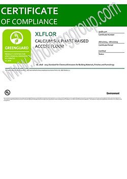 XLFLOR GREENGUARD CERTI