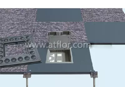 Bare Steel Raised Access floor (With Grommet Hole)