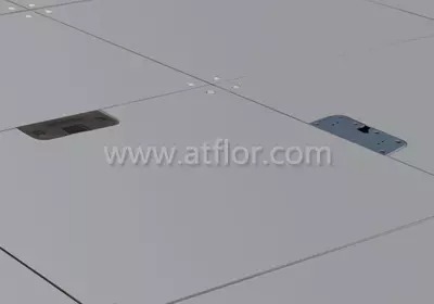 Cutout Bare Steel Raised Access Floor