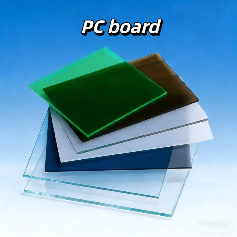 Customized transparent and environmentally friendly 1-12mm high-quality UV resistant, lightweight and durable PC solid board, customized color cutting