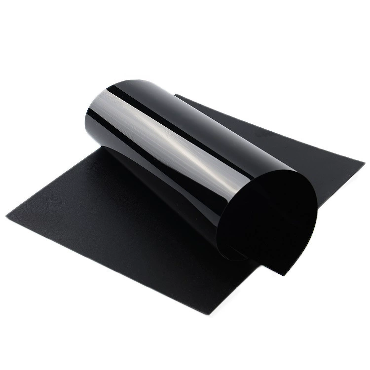 Customizable black PC board roll, multifunctional and durable polycarbonate plastic board, thin sheet processing service, cutting