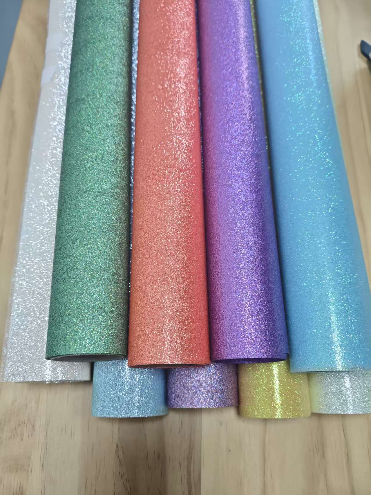 Star Holographic PVC/PET Glitter Film Roll-Eco-friendly Durable Waterproof Customized Printing Cutting Self-Adhesive Sticker for