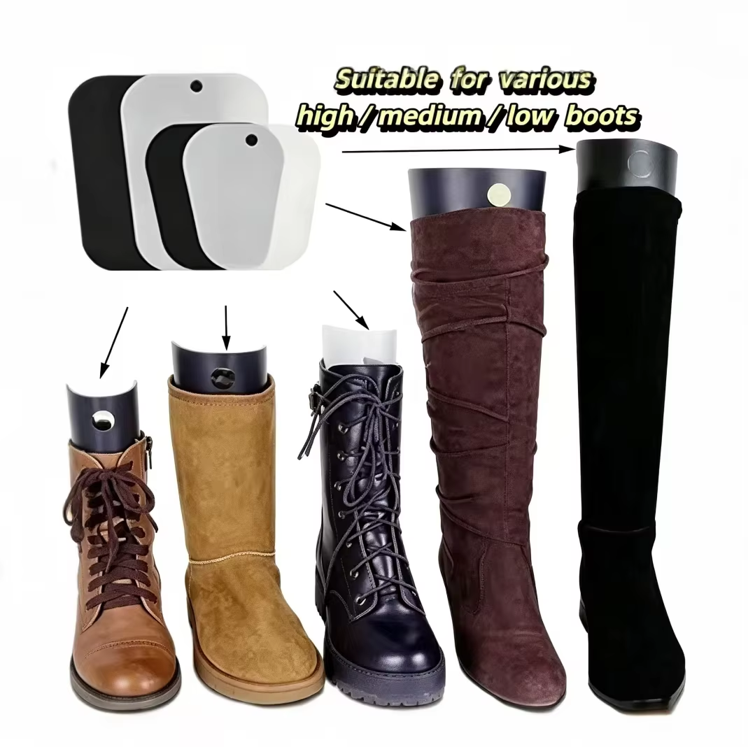 Wholesale Custom PP Plastic Boot Shaper Inserts Tall Boot Support Form Eco-friendly Anti-sag Shoe Stretcher Cutting Custom Sizes
