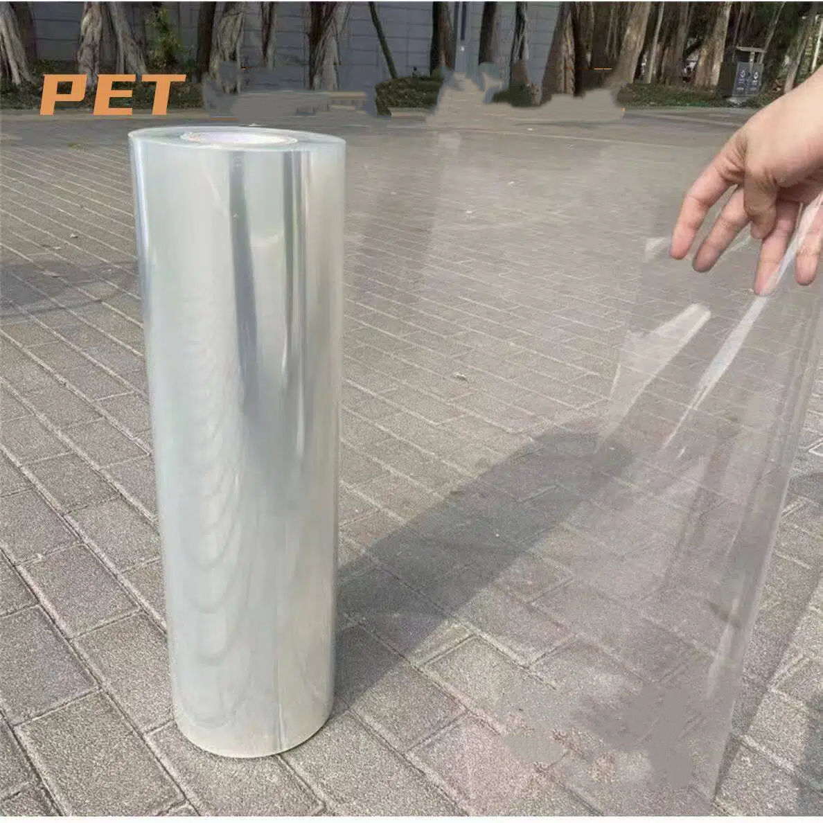 Wholesale Transparent PET Film Roll-Eco-friendly Durable Ultra Thin Customizable Thickness (20-125 Micron) for Printing Cutting