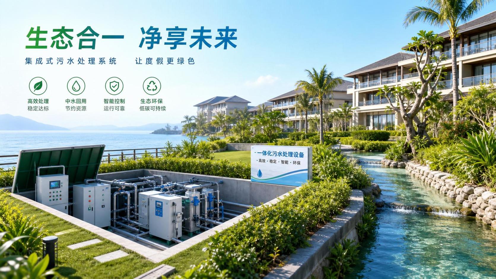 Cómo elegir equipos integrados de tratamiento de aguas residuales para hoteles, campamentos y resorts