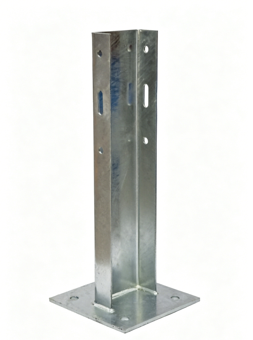 Plaque de base pour poteau en U