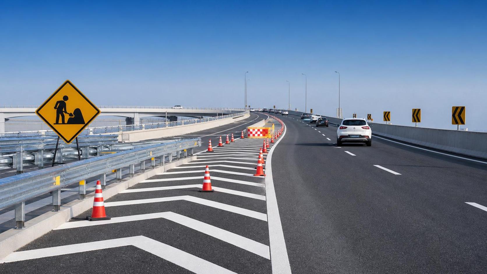 Principes de base de la sécurité des travaux routiers : barrières, panneaux, et flux de circulation plus sûr