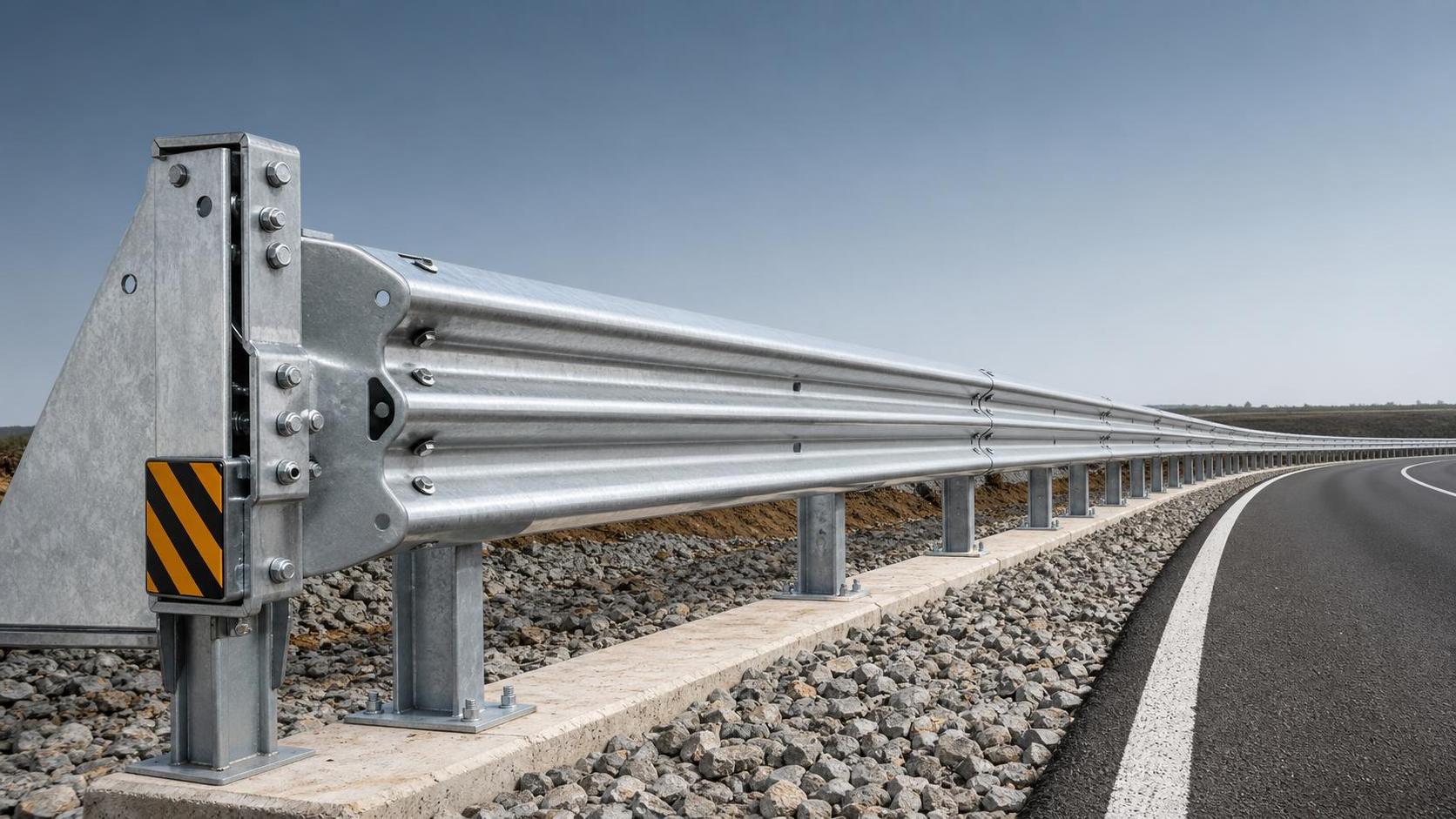 Combien coûte un système de glissières de sécurité par mètre dans les projets de transport ?