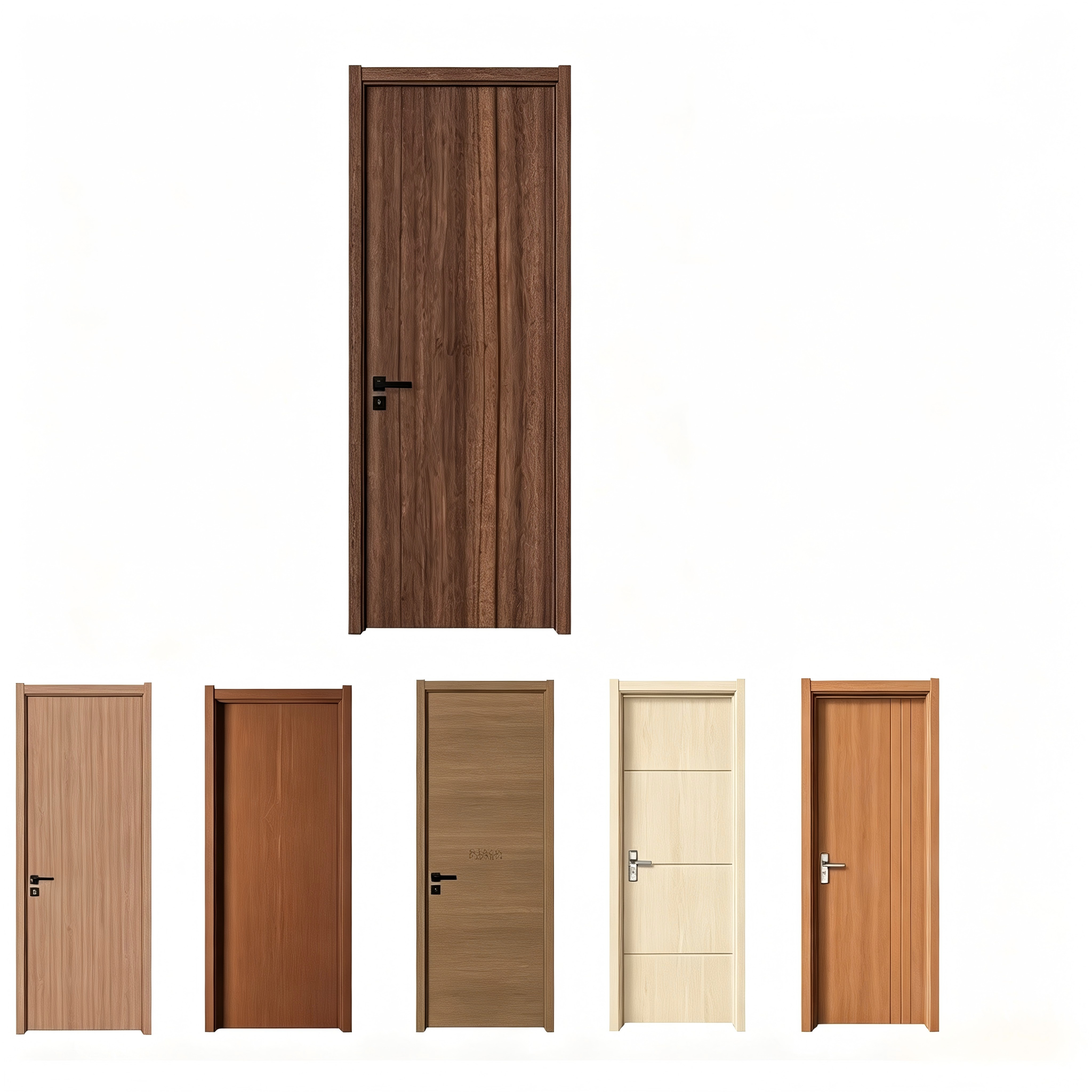 Modern WPC Interior Frameless Invisible Door with Hidden Hinge