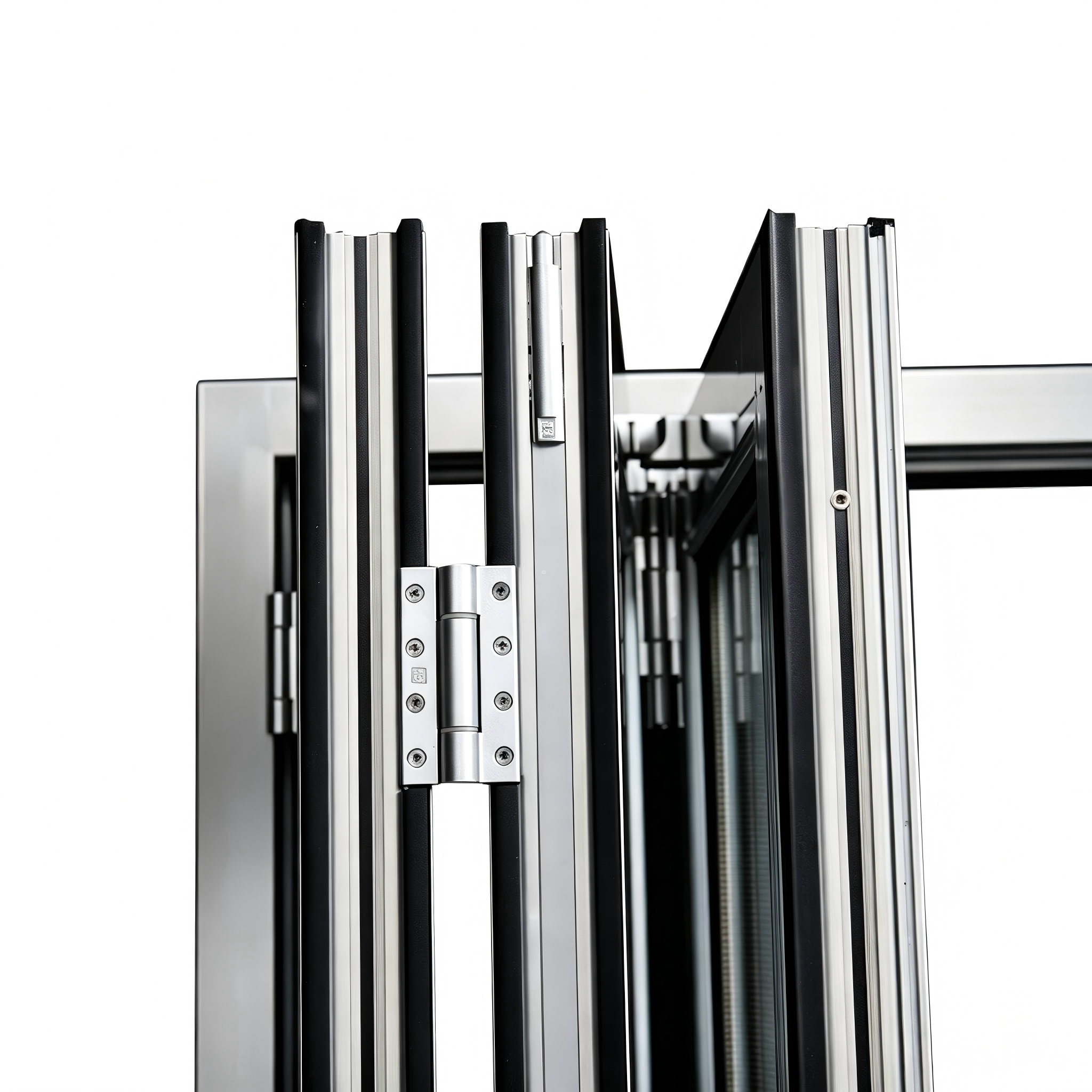 Factory Price Customized Tempered Glass Entry Door Aluminum Alloy Profile Hinged Doors