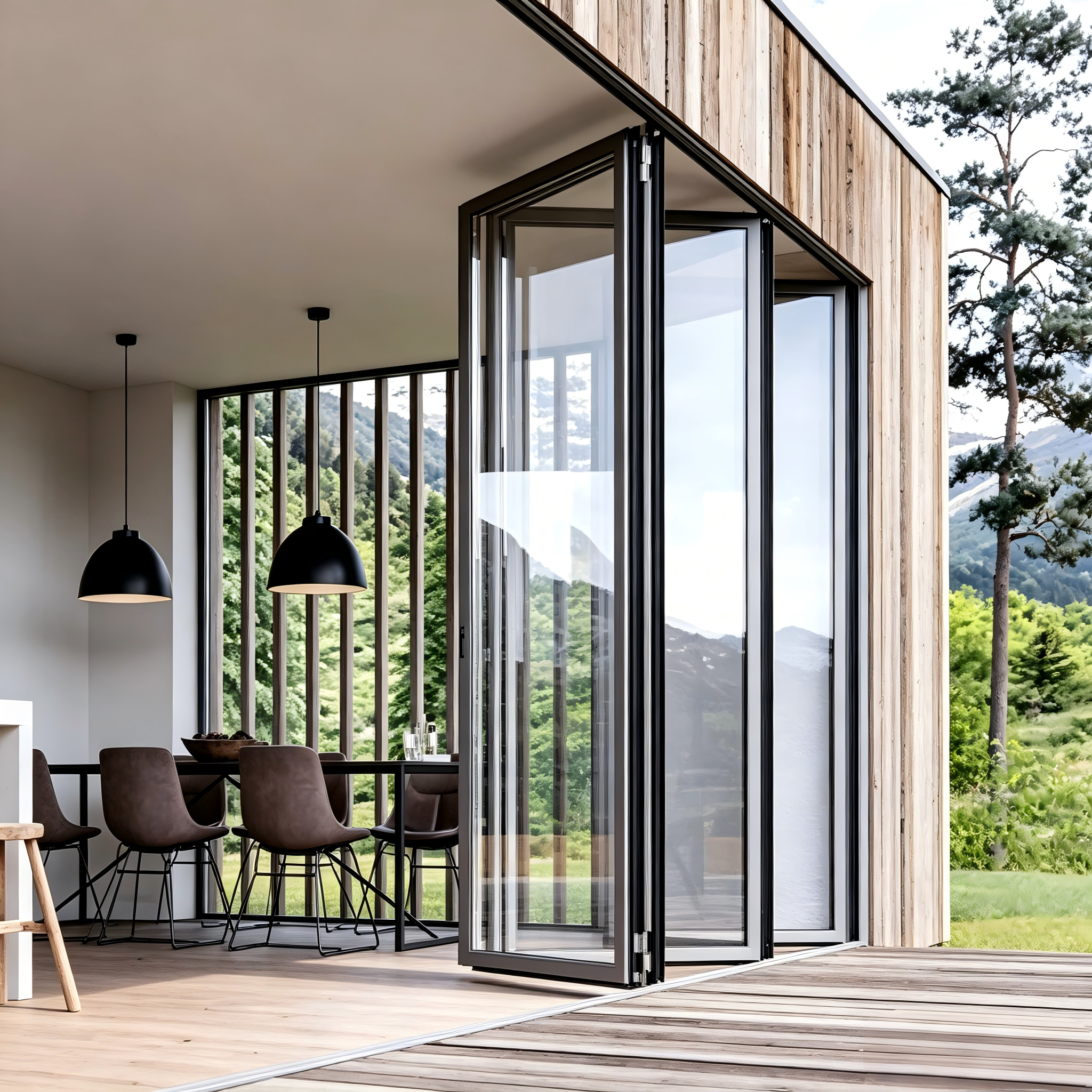 Aluminum Alloy Glass Folding Door