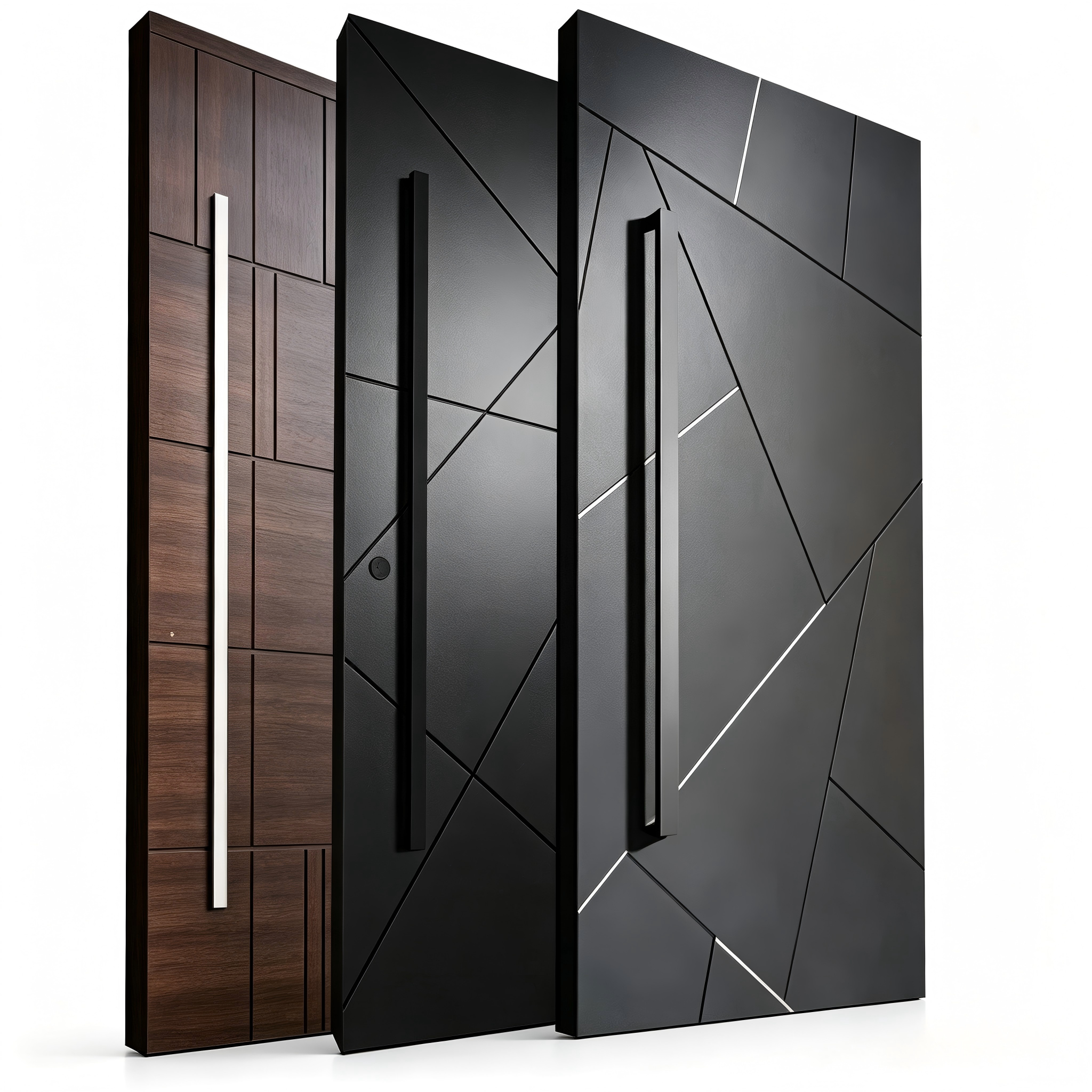 Custom Steel Security Doors for Home Front Metal Door Handwares
