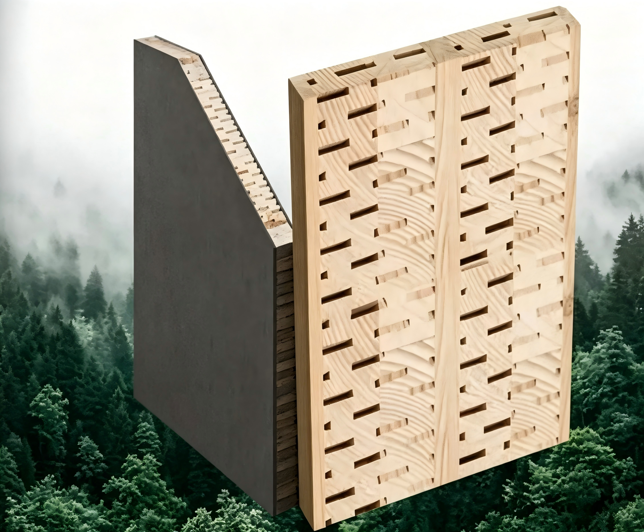 Wooden Waterproof WPC Wood Door Interior Room Door Bedroom Solid Wooden Door Soundproof Home Hotel Apartment Office Construction Project