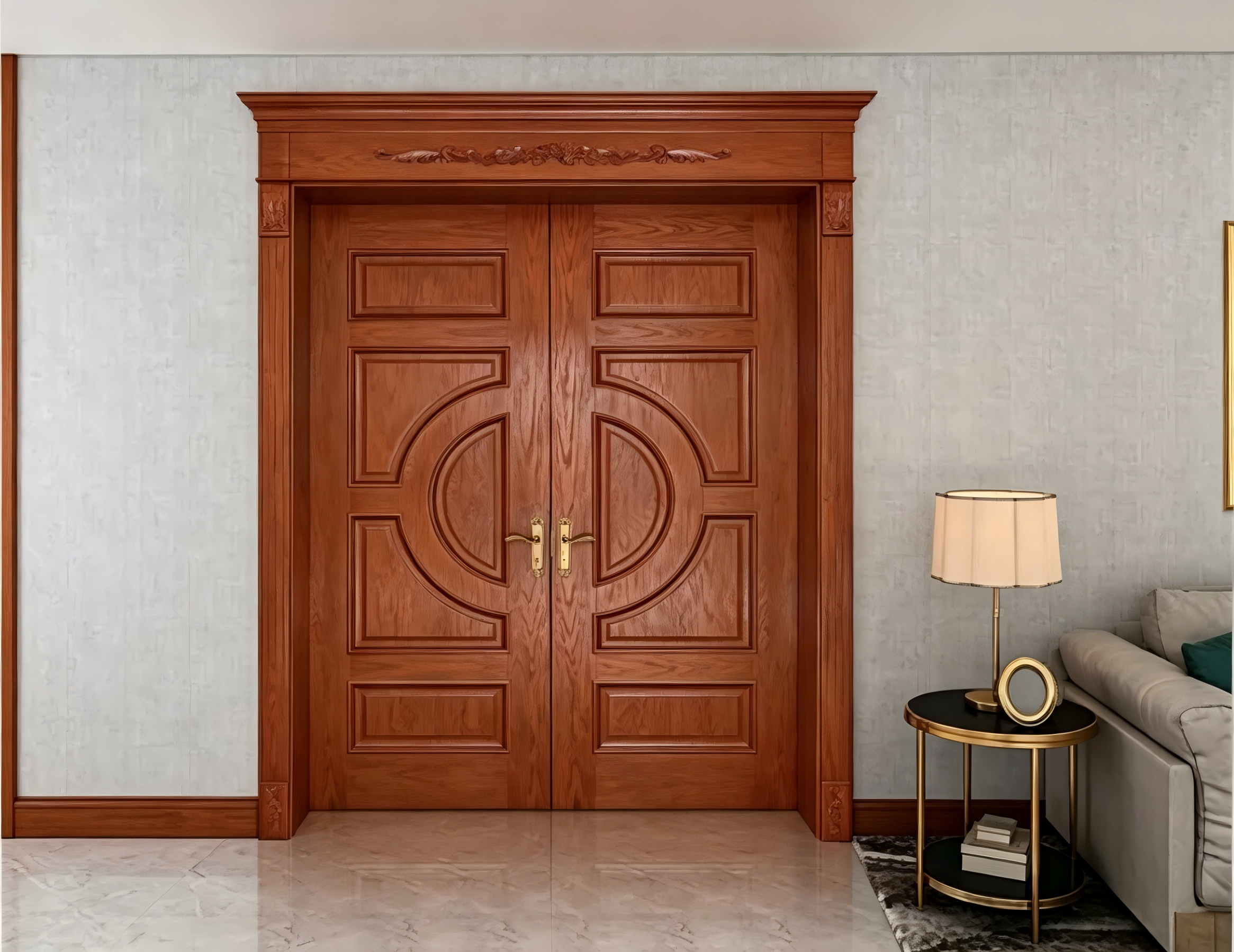 Premium Quality Painting Door for Main Interior and Exterior Use for Hotel Apartment Villa Renovation Composite Wooden Wood Door