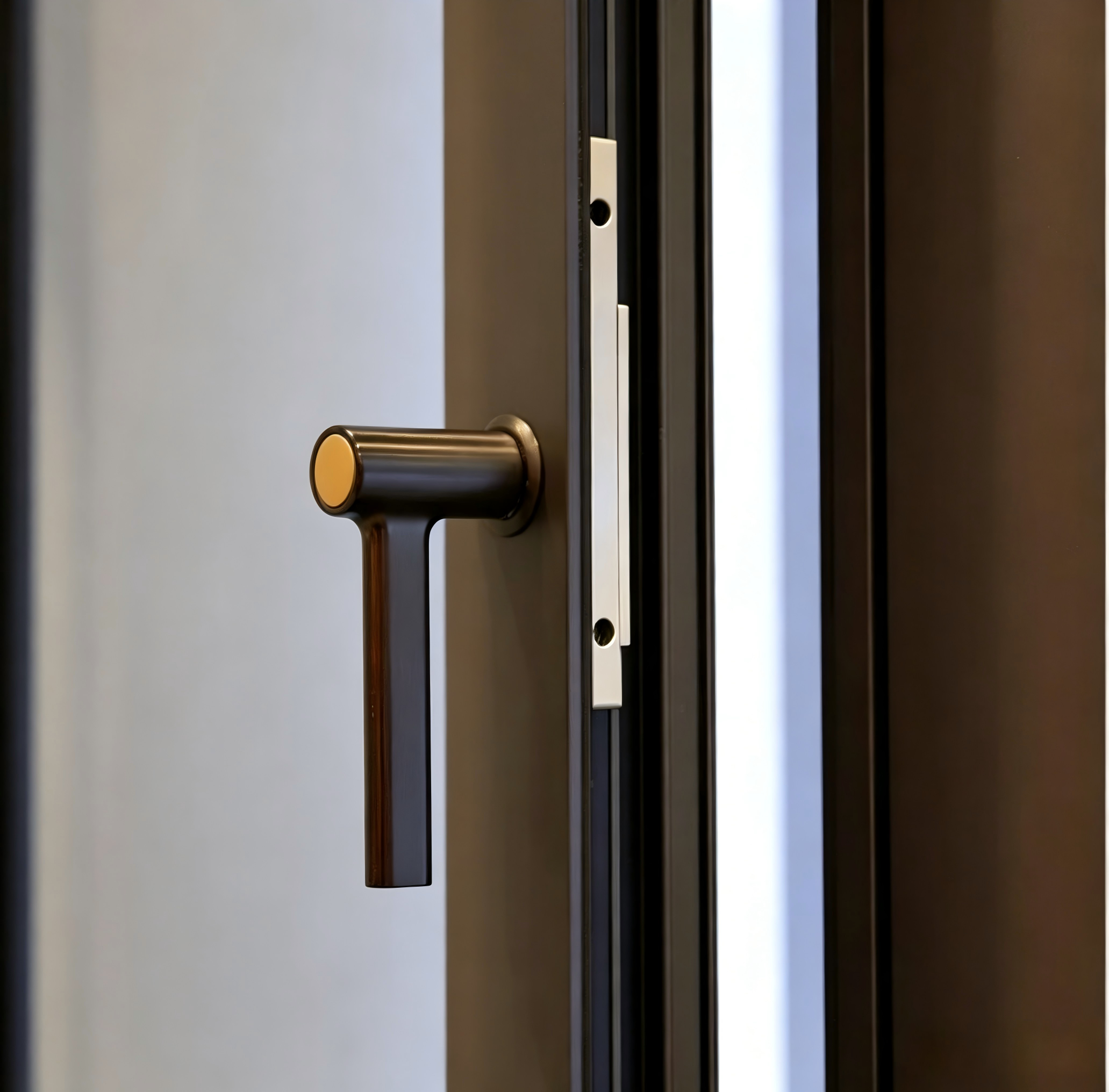 New Design Double Glass Entry Swing Exterior Patio Doors Thermal Break Aluminum Hinged Door for Sale