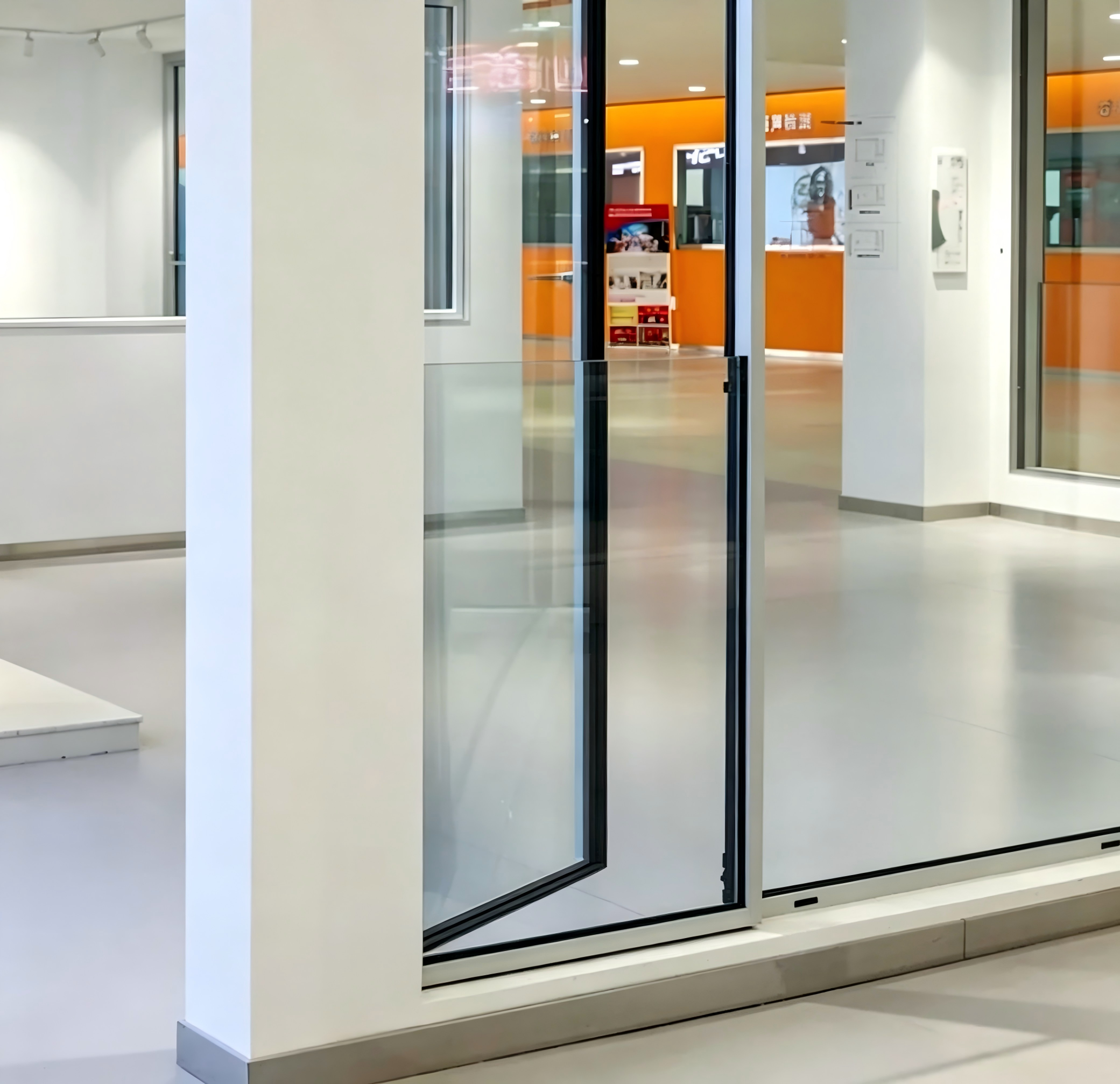 Factory Price Customized Tempered Glass Entry Door Aluminum Alloy Profile Hinged Doors