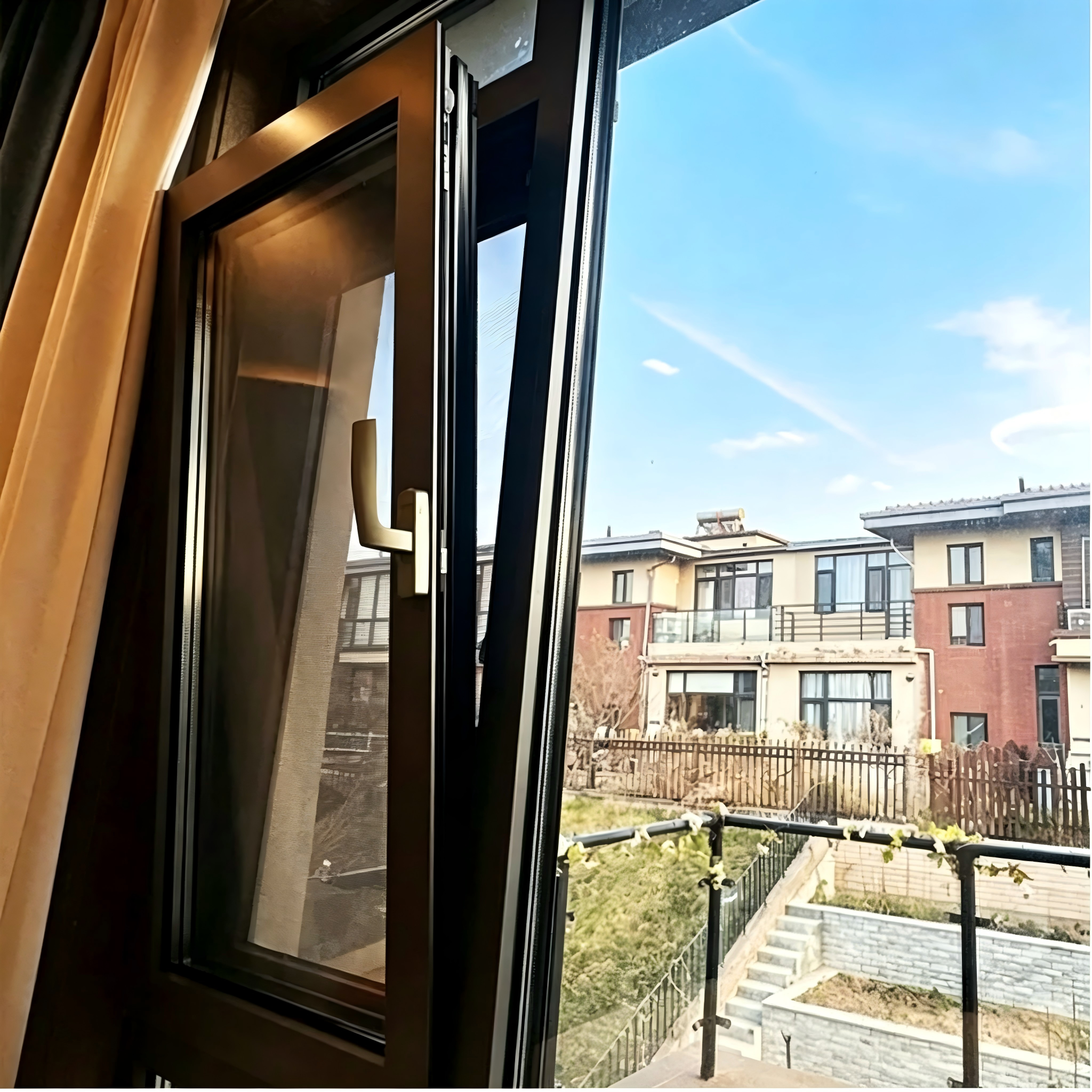 Factory Price Aluminum 5mm+12A+5mm Double Glass Casement Window