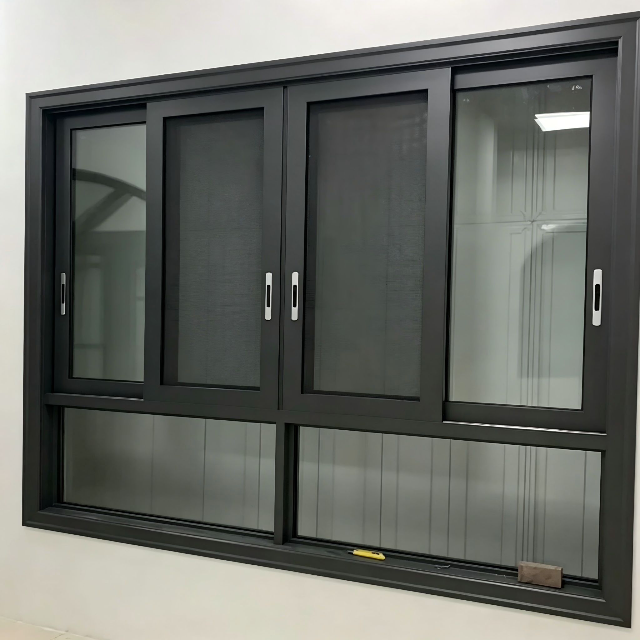 Aluminum EPDM Sealing System Double Triple Glass Casement Window