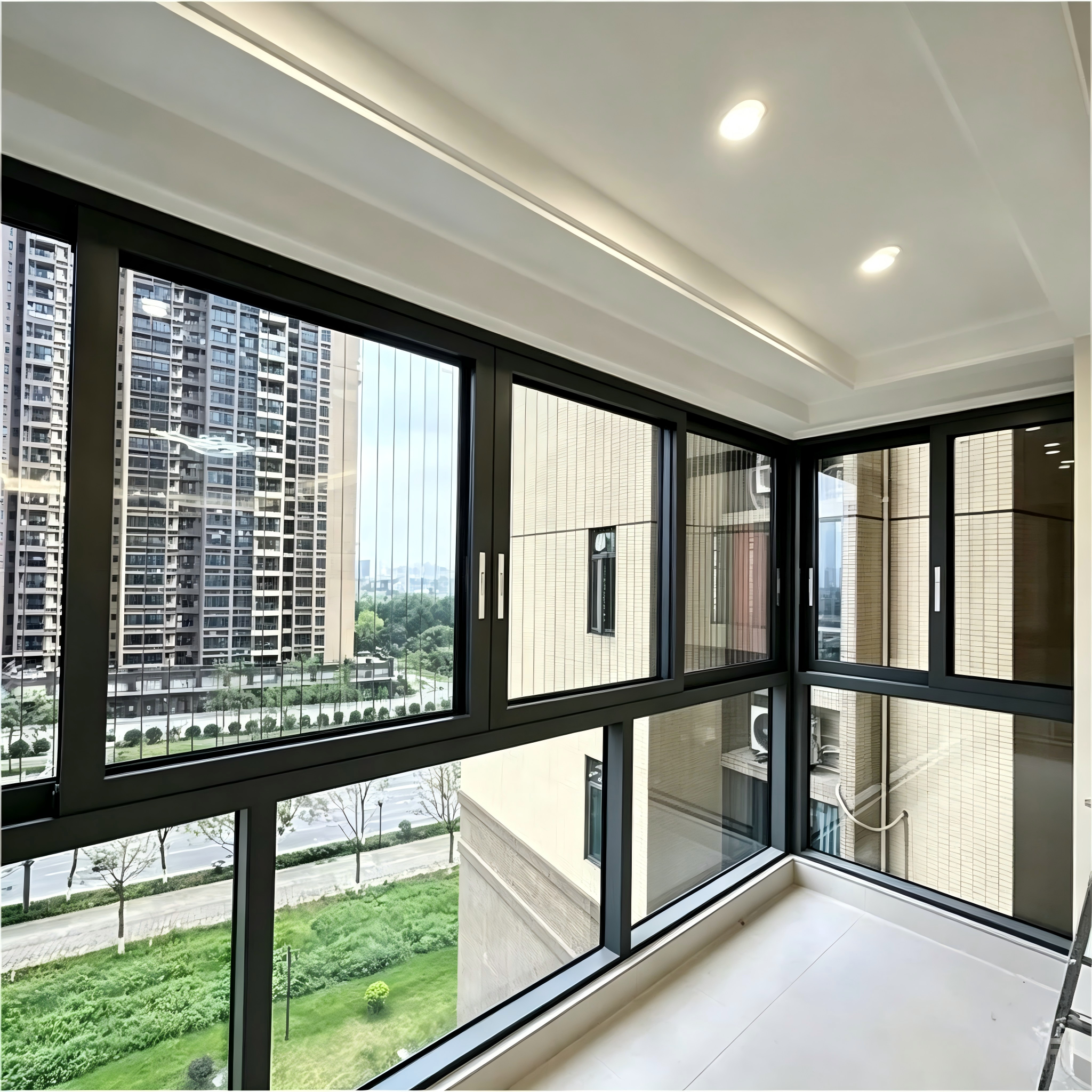 Modern High Thermal Insulation Double Pane Sliding Window for Renovation