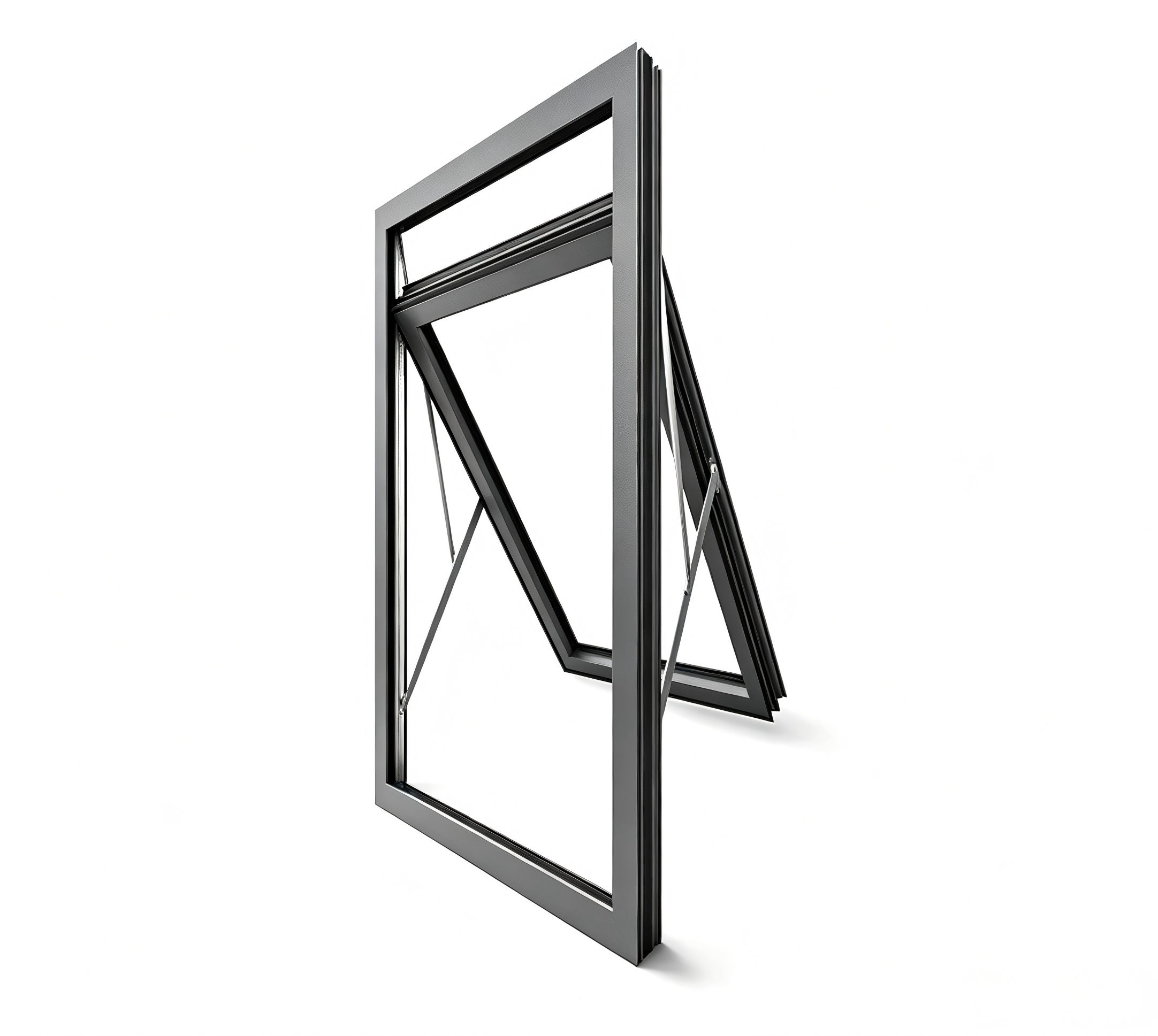 Customized 1.4mm/1.6mm/1.8mm Profile Thickness Aluminum Casement Window